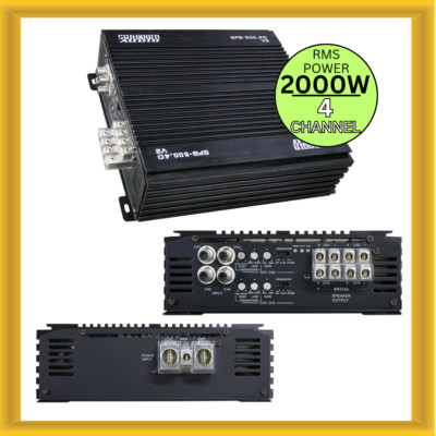 Sundown Audio SFB-500.4V2 4 Channel Car Amplifier 2000 Watts RMS Power 1 OHM