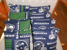 Set of 8 Seattle Seahawks Cornhole Bags