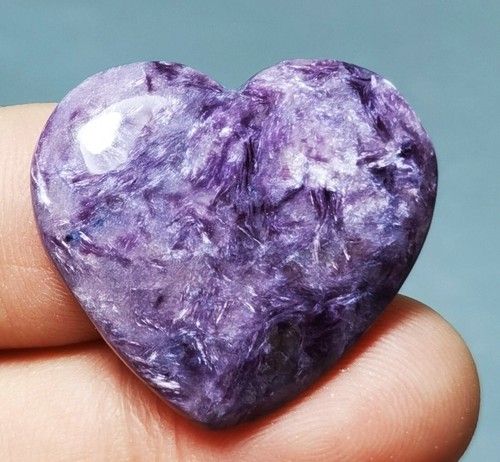 Perfect ! Natural Purple Charoite Quartz Crystal Heart Healing Chakra