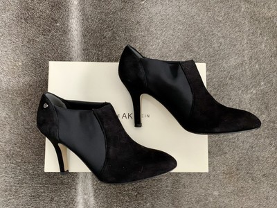 Anne Klein Ankle Black Suede Bootie 