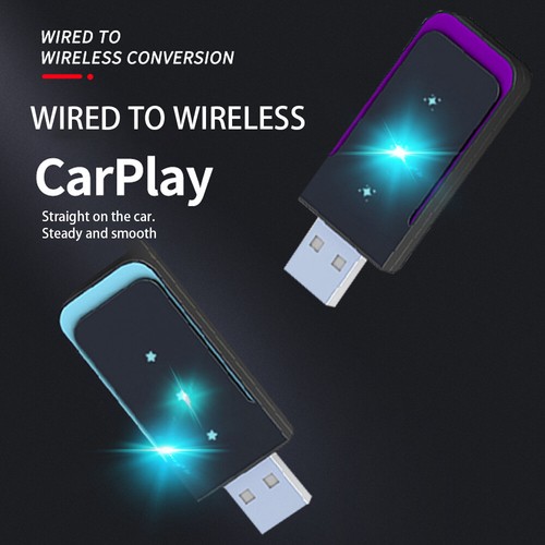 2in1 Wireless Carplay Adapter Android Auto Adapter USB Car Dongle ...
