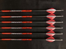 Black Eagle Carnivore 250 .003 Fletched Arrows 1/2 Dozen 6 Arrows BRAND NEW