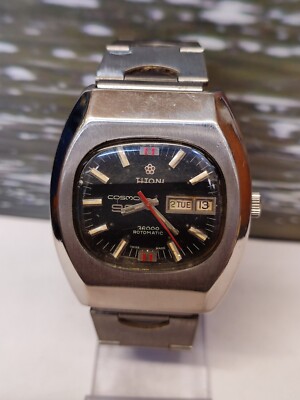 TITONI COSMO 99 AUTOMATIC BLACK DIAL SWISS MEN'S FULLY TITONI COSMO 99 AUTOMATIC BLACK DIAL SWISS MEN'S FULLY