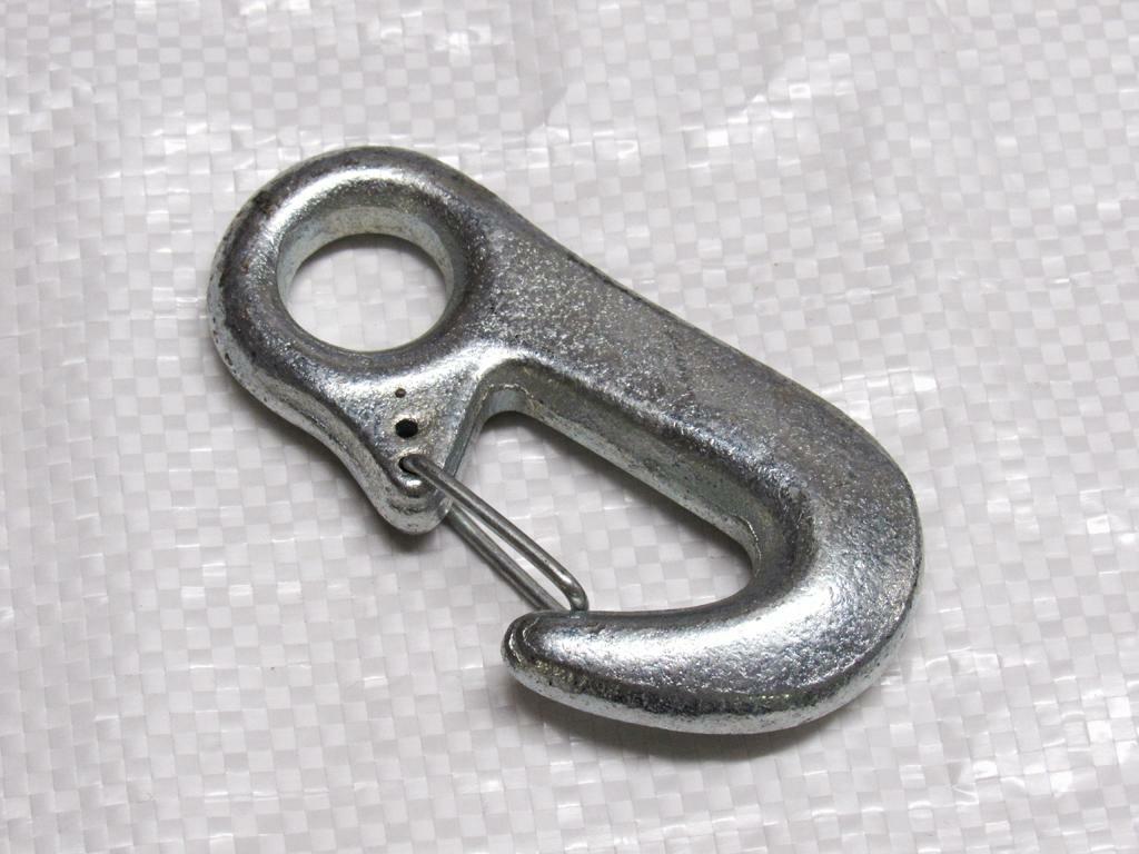 3.5 Ton Zinc Plated Winch Eye Hook - 3.5T 3500KG 3500KGS Snap Connect Attachment