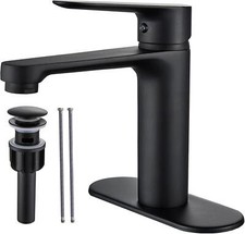 Grifo Monomando Para Lavabo De Ba  o Negro Con Cascada Llave Agua Grifo Lavamano