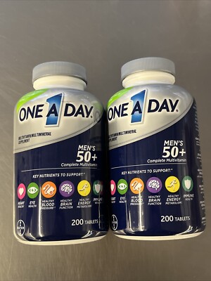 2X One A Day Men's 50+ Healthy Advantage Multivitamin, 200 Tablets