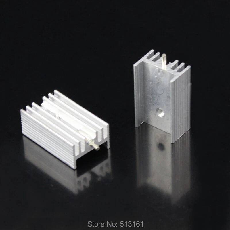 500 PCS/lot 25x15x10mm Aluminum Heat Sink Cooler TO-220 TO220 Extrusion Heatsink - Image 3 of 4