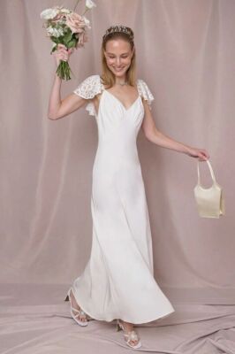 NEW Rixo Esme Wedding Dress Silk Lace Ivory DRESS SZ S M RRP 895 | eBay
