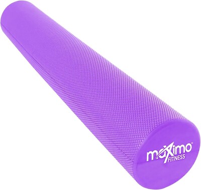 Maximo Fitness Schaumstoffrolle, Triggerpunktmassage, Yoga, Pilates ex lang 90 cm
