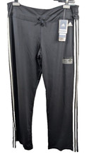 Adidas 3 Stripes Womens adishape Slim Size XL Pull On Black Pants Activewear New