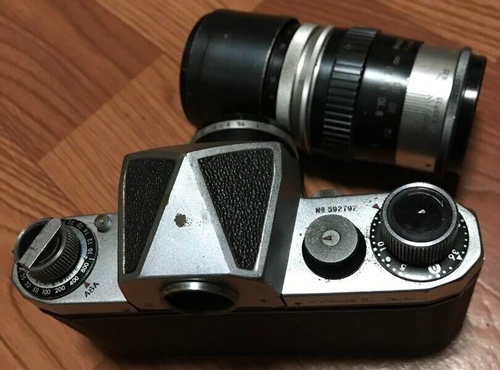 Miranda S film camera 1:2.8 f=5 1:3.5 f=135mm lens Rare Black Junk Japan - Picture 5 of 11