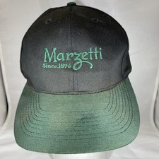 Vintage otto Marzetti Since 1896 Hat Cap Snapback Black and Green