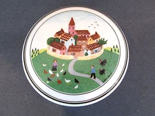 DESIGN NAIF by VILLEROY/BOCH - 4" Trinket Box Candy Dish w/lid Laplau Luxembourg