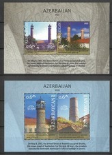 Azerbaijan 2022 "Shushua-270" Anniversary Destroyed Mosques 2 Mini Sheets MUH