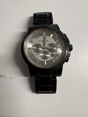FOSSIL Mens Multifunction Watch,  Stainless Steel Damaged Parts Only/ 2