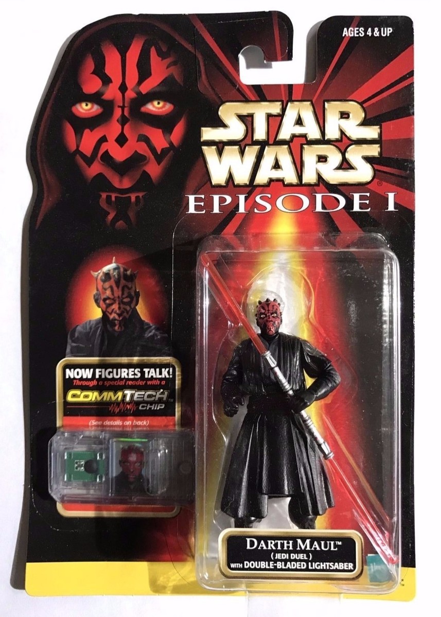 Star Wars Darth Maul Episode 1 Commtech Jedi Duel figure 1998 MOST