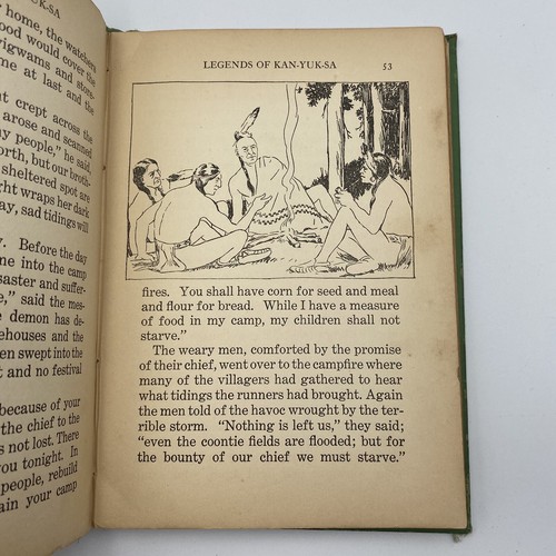 Antique Legends of Kan Yuk Sa 1928 HC Illustrated Native American Children’s - Picture 7 of 8