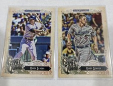 2017 Topps Gypsy Queen Corey Seager Photo Image Variation & Base 2 Card Lot