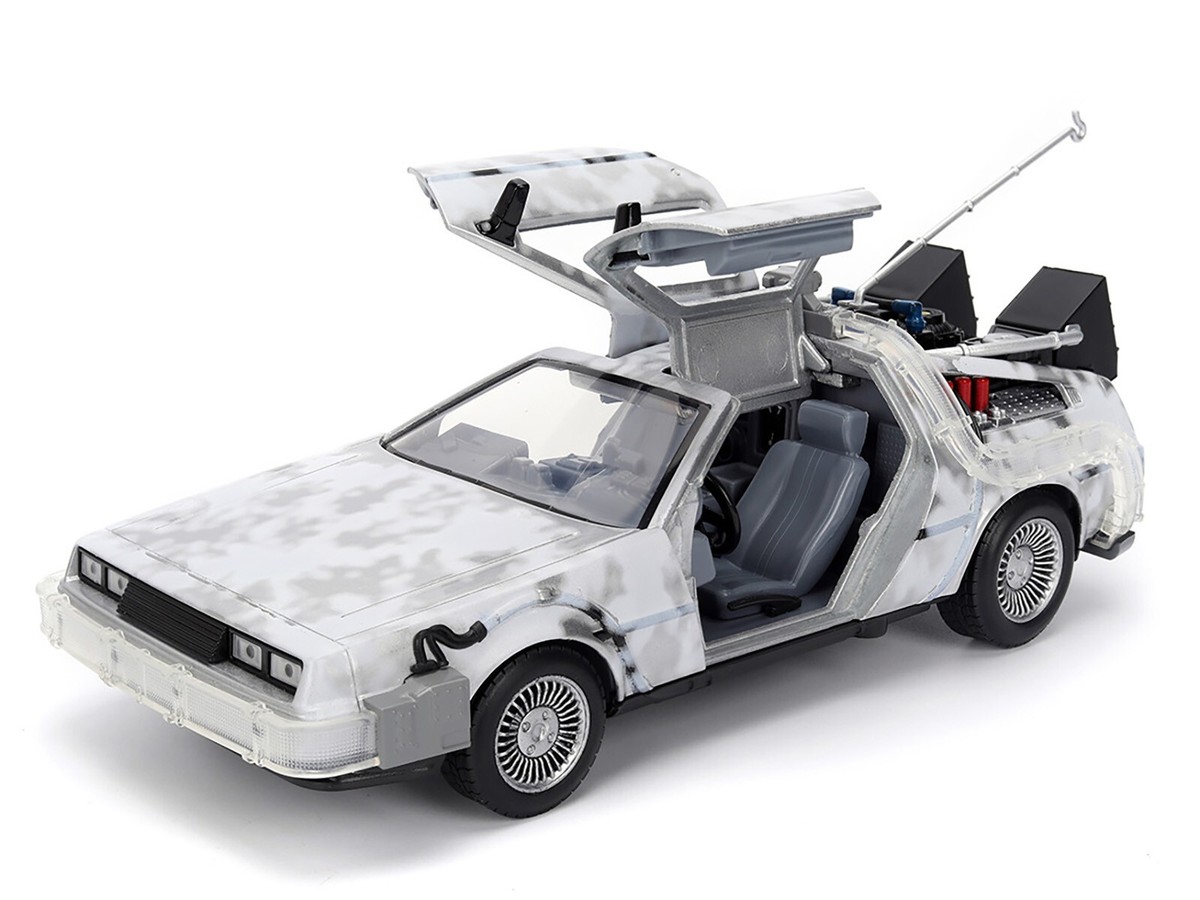 Welly DELOREAN TIME MACHINE ミニカー1/24サイズ DELOREAN TIME MACHINE (FROST VER.) BACK TO THE FUTURE W/LIGHTS 1