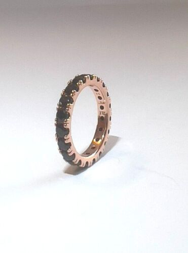 PANDORA BLACK SPARKLING ROW ETERNITY RING, STERLING SILVER S925ALE, WITH POUCH - Picture 2 of 7