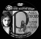 The Poor Little Rich Girl (1917) Comedy, Drama, Family, Silent Mary Pickford DVD