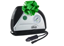 Portable Air Compressor Tire Inflator Long Hose LED Light Dial Gauge 12V 100 PSI