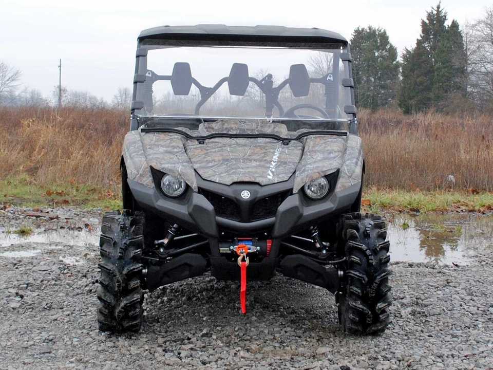 Parabrisas completo de alta resistencia SuperATV para Yamaha Viking / VI (2014+) Foto 4 de 4