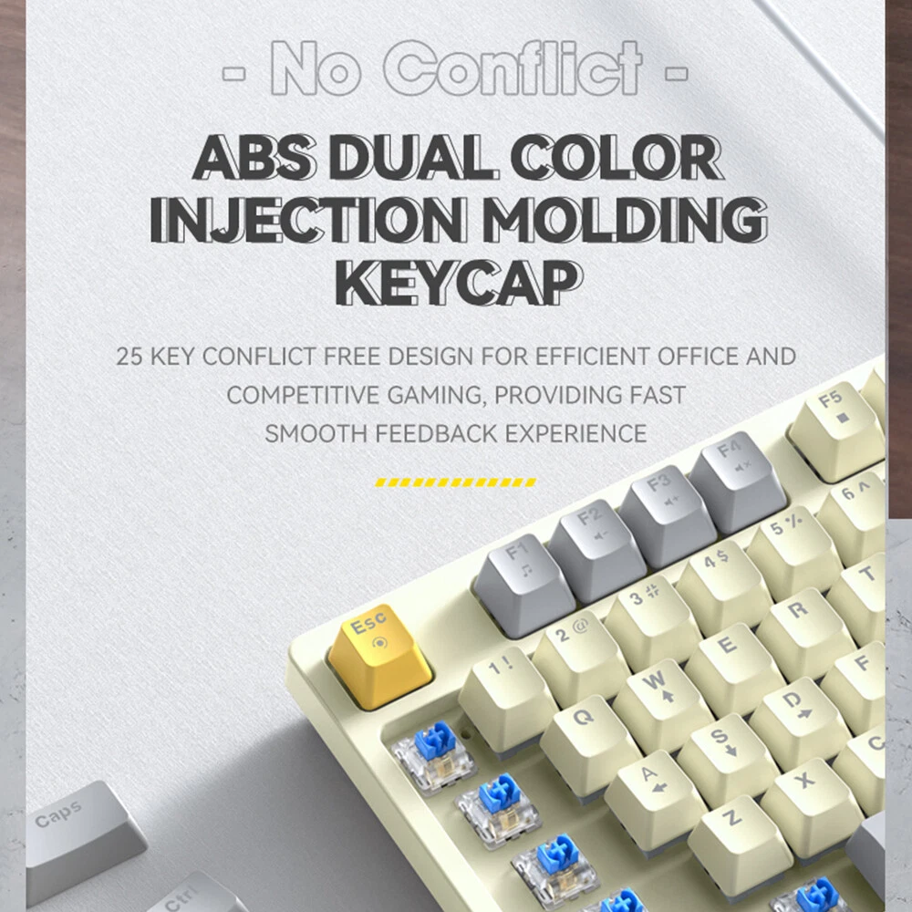 T50 96+1 Key Wired Mechanical Gaming Keyboard with High-Quality M4W7 Switches
