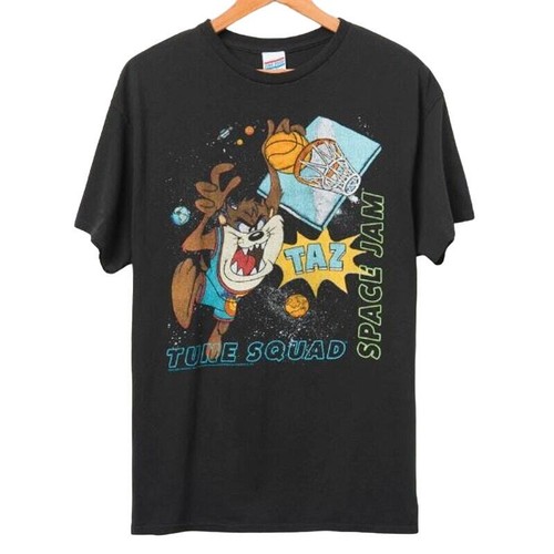 Junk Food TShirt Space Jam Tune Squad Taz Dunk Flea Market Tee Black M