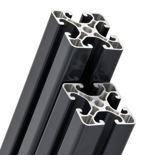Aluprofil 40x40 10 Stück 2m Aluminium Profil Alu Konstruktionsprofil Anthrazit - Bild 4 von 7