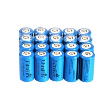 20x Ultrafire 16340 Battery 3.7V 1800mAh Rechargeable Li-Ion Batteries Cell USA