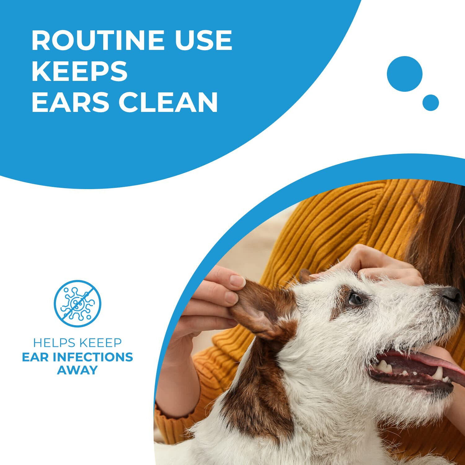 Tris EDTA Ear Cleansing Solution for Dogs Cats Gentle Pets Ear Wax