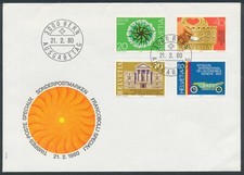 Schweiz 1980 Mi.-Nr. 1170-1173 FDC Jahresereignisse I  Switzerland F.D.C.