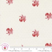 Moda RIDGEWOOD 14972 11 Ivory Red Floral MINICK SIMPSON Quilt Fabric