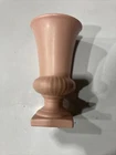 Vintage Red Wing USA 5021 Pink Pedestal Vase Art Pottery  7.75 tall
