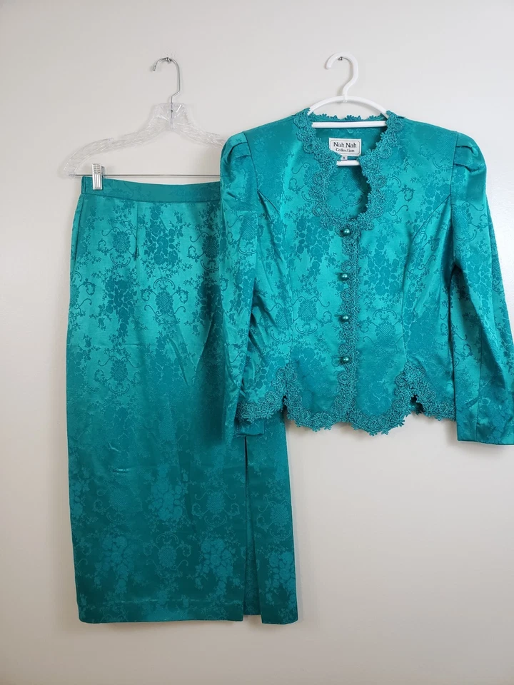 Saia terno feminina coleção Nah Nah Y2K tamanho 8 sirene de escritório fada cottagecore - Imagem 2 de 4