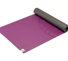 GAIAM Purple Premium 5mm Dry-Grip Thick Non Slip Exercise  Fitness Mat NWOT 5