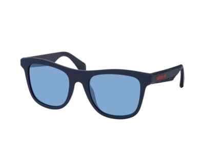 Adidas OR0057 92X Matte Blue Rectangle Plastic Mirror Sunglasses Frame 53-20-145