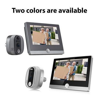 Smart 4.3inch 1080P Wifi Peephole Doorbell Viewer Video Camera with Monitor V1N3