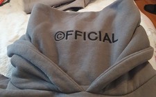 BoohooMAN Roll Neck Hoodi Size UK Medium Grey Marl Very Good Condition.