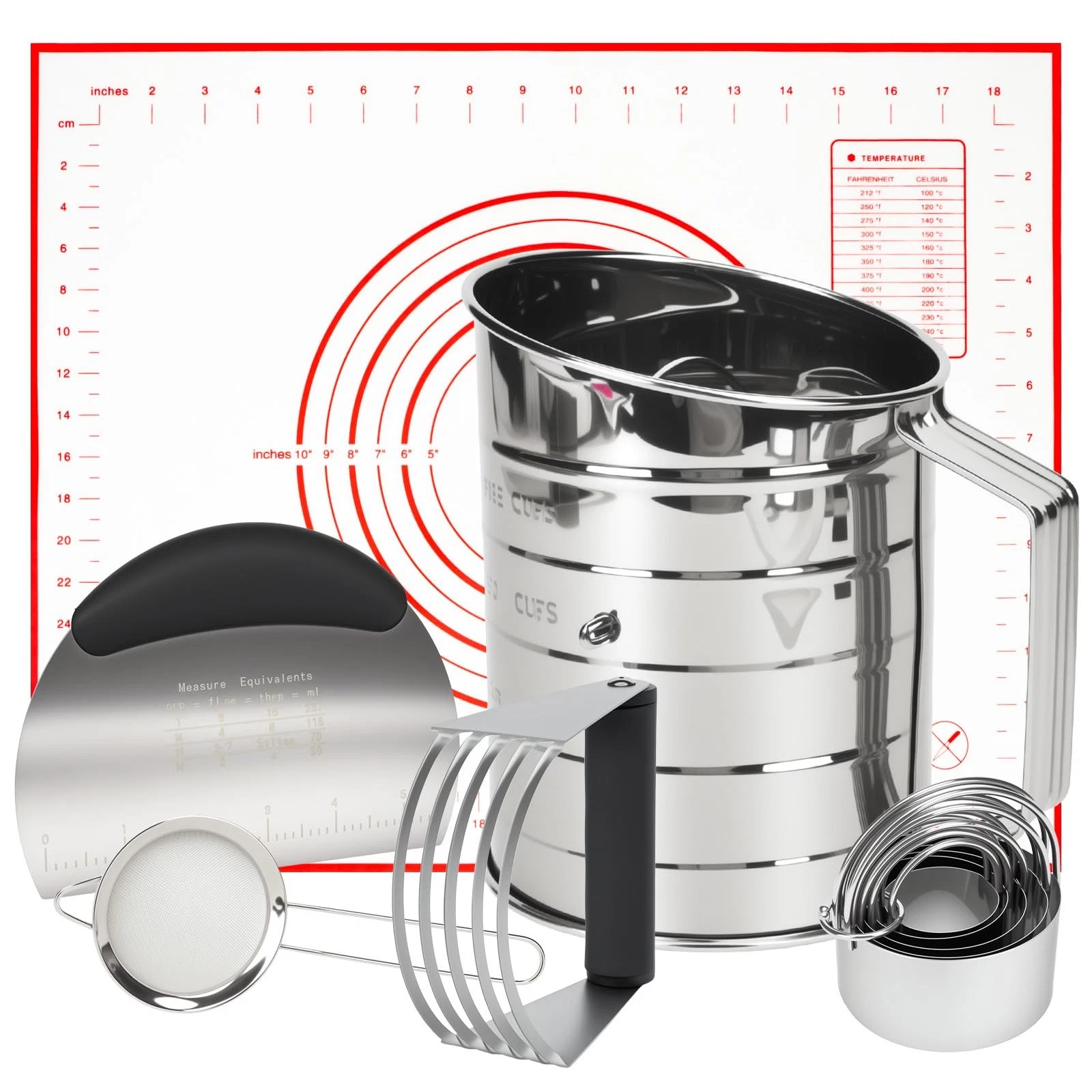 Baking Tool Kit: pastry cutter, flour sifter for baking, Bone-Shaped Biscuit ...
Opens in a new wind
