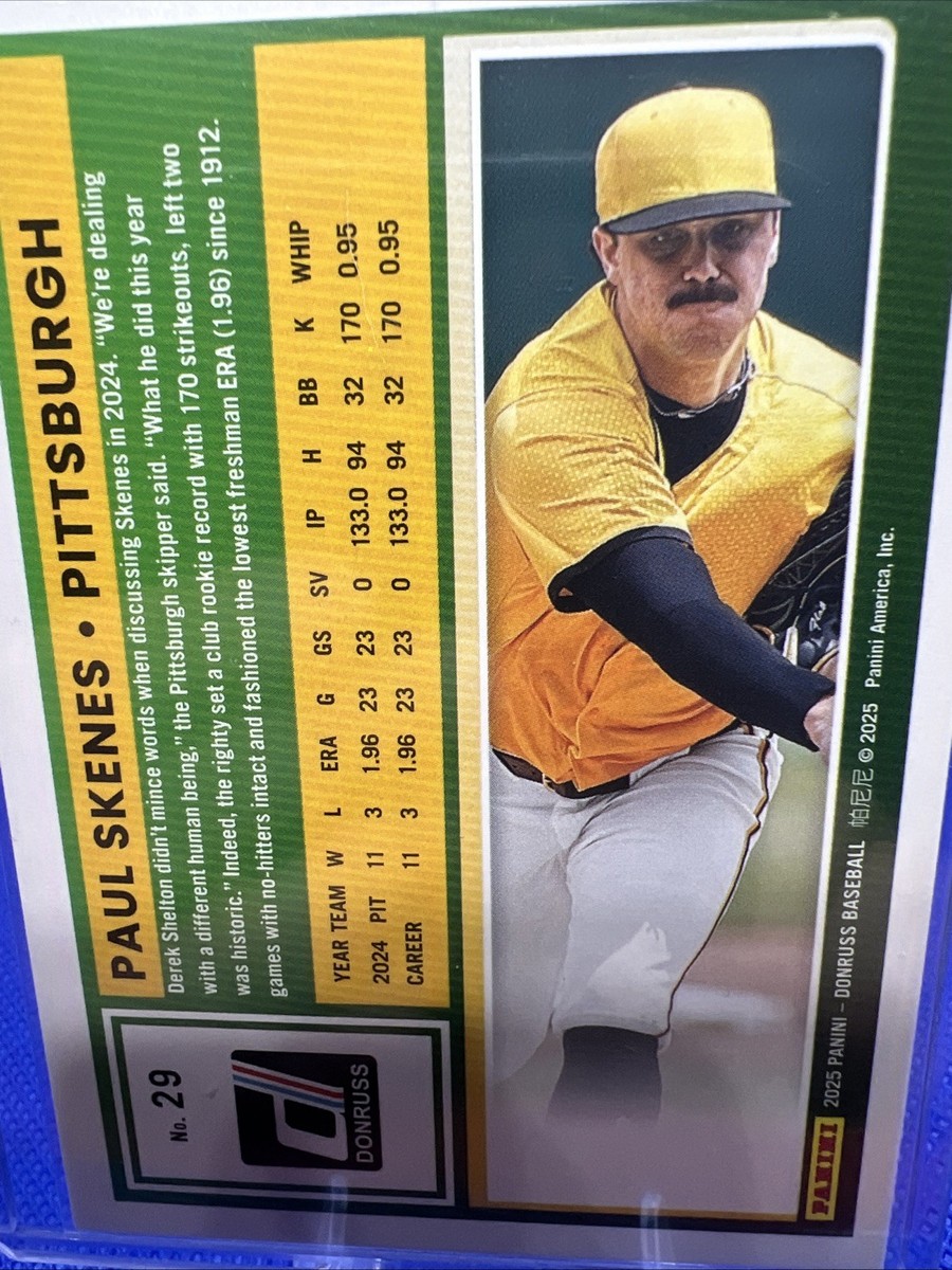 PAUL SKENES 2025 Donruss ⚾️ STATUE OF LIBERTY HOLO FOIL #29