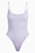Skims Fits Everybody Lace Cami Bodysuit in Jupiter Purple Scoop Size Large