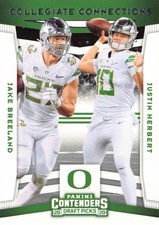 2020 Panini Contenders Draft Picks - Collegiate Connections Justin Herbert #8