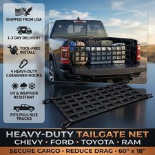 Tailgate Net For Pickup Truck Bed - Cargo Trucks Bed For Full Size Truck 60 X