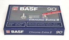 BASF CHROME EXTRA II 90 Blank Audio Cassette Tape Sealed NOS New 