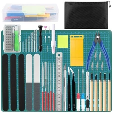Gundam Tool Kit, 82 Pcs Professional Model Tool Kit for Gundam, Modeling Tool...