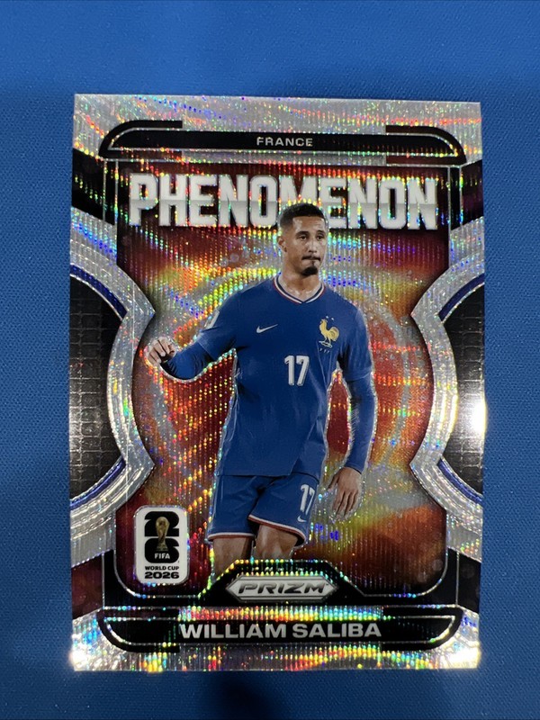 2026 Panini Prizm FIFA World Cup William Saliba Phenomenon Wave Prizm #2