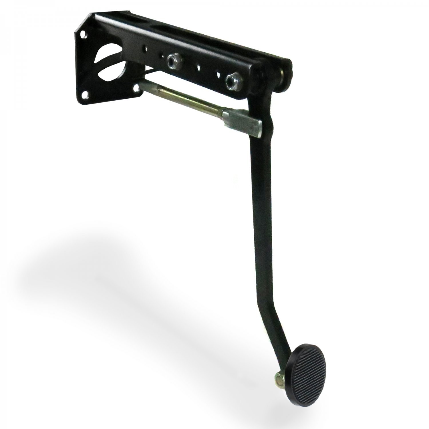 Universal Brake Pedal Kit VT Adjustable Mount Bracket 3" Black Billet Pad   