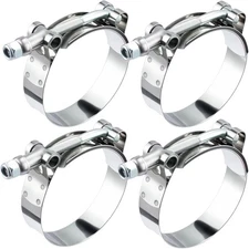 T-Bolt Hose Clamps, Stainless Steel 304 Turbo Intake Clamps,Adjustable Range